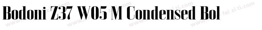 Bodoni Z37 W05 M Condensed Bold字体转换